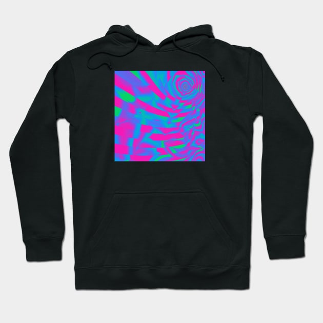 Polysexual Pride Abstract Crumpled Striped Layers Hoodie by VernenInk